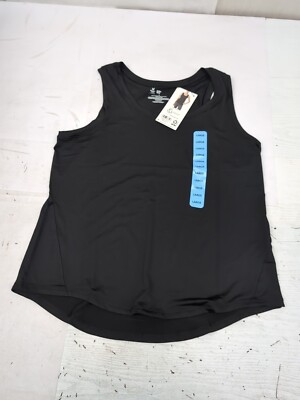 MM Ladies Moisture Wicking UPF 50+  4-Way Stretch Active Black Sz Lg AM16