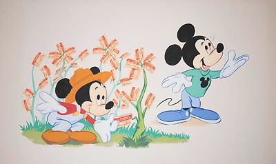 Original Disney Artwork Illustration Used For Commercial Purposes, Mickey Mouse!