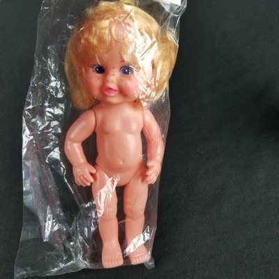 Vintage Fibre Craft No 3019 8/" Blonde Young Girl Doll With Freckles /& Pigtails