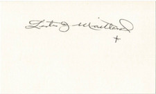 Lester J. Maitland signed autographed Air Force index card AMCo COA 19569