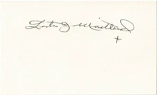 Lester J. Maitland signed autographed Air Force index card AMCo COA 19569