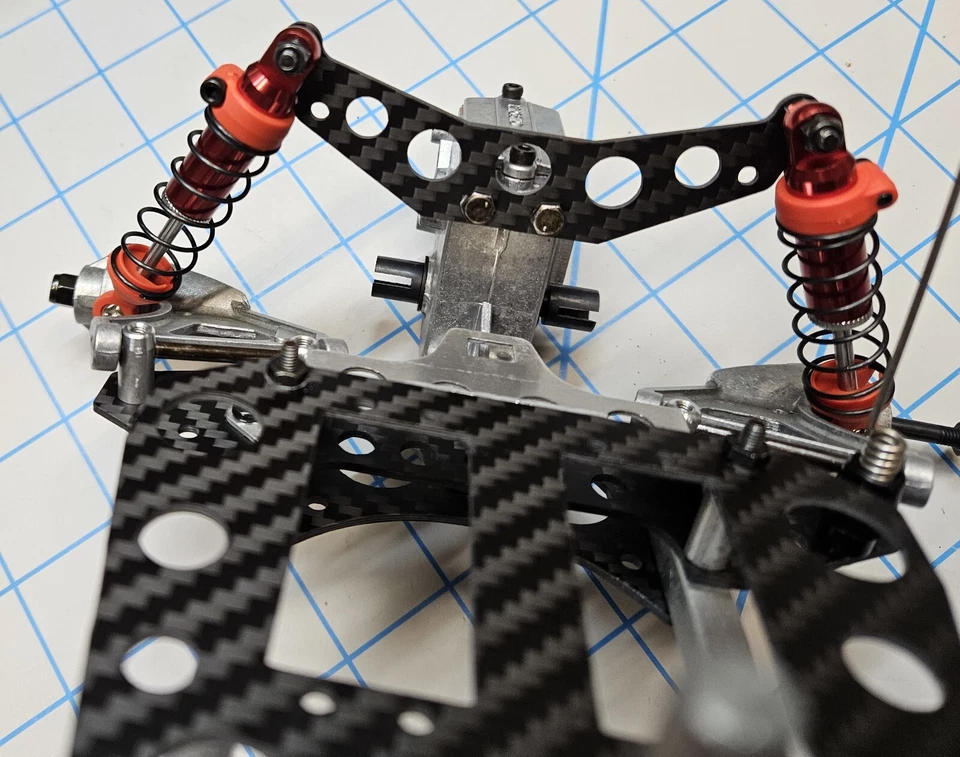 Vintage Kyosho Assault - 10-piece Carbon Fiber Upgrade Kit RC - Image 4 of 4