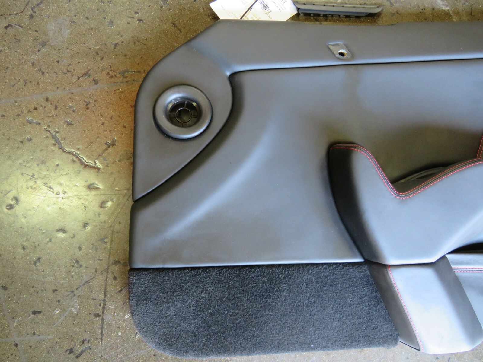 Ferrari 612 Scaglietti, RH, Right, Front Door Trim Panel, Blk/Red Stitch, Used