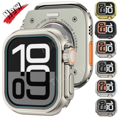 Metall Schutzhülle Case Protector Cover Für Apple Watch Series 10 9 8 7 6 5 SE 