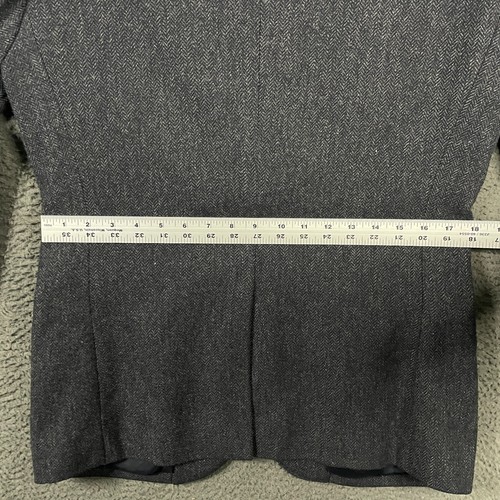 J Crew Sport Mantel Herren 38 S grau Ludlow Fischgrät Tweed Abraham Moon Wolle - Bild 13 von 15