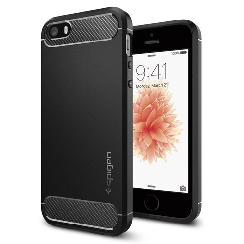 iPhone SE/5S/5 Spigen Rugged Armor Case - Black