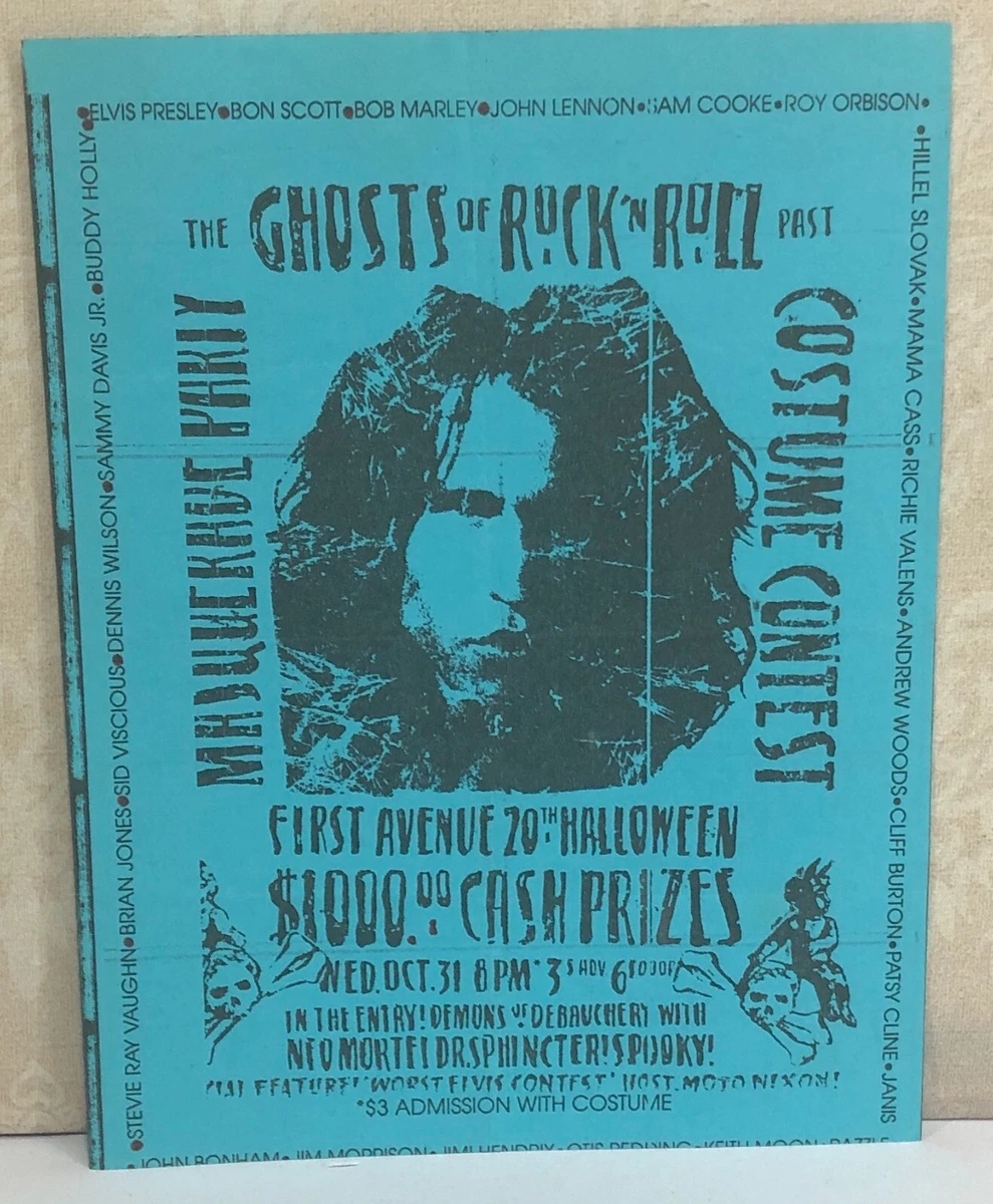 First Avenue Minneapolis Nightclub Alex Chilton Monthly Calendar November  1990 | eBay