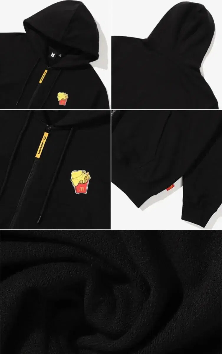 BTS BTS X McD McDonald's McDonald's Zip Up Hoodie | eBay