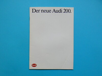Prospekt / Katalog / Broschüre - Audi 200 (C3) - 2,2 und 2,2 Turbo - 08/83