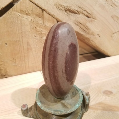 Polierter Eistein weinrot rosa oval geformter Felsen 4" lang - mondäne Scheune - Bild 7 von 12