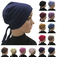 Muslim Women Underscarf Hijab Hat Inner Ninja Cap Beanie Bonnet Turban Head Wrap