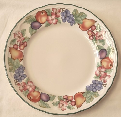 Epoch Platter Chop Plate 12 1/4" Market Day Fruit Pattern Round E801 - Picture 3 of 6