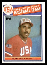 1985 Topps #398 Shane Mack Rookie Card