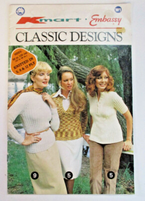 Kmart Embassy Knitting Book, Ladies Classic Designs Book No W1