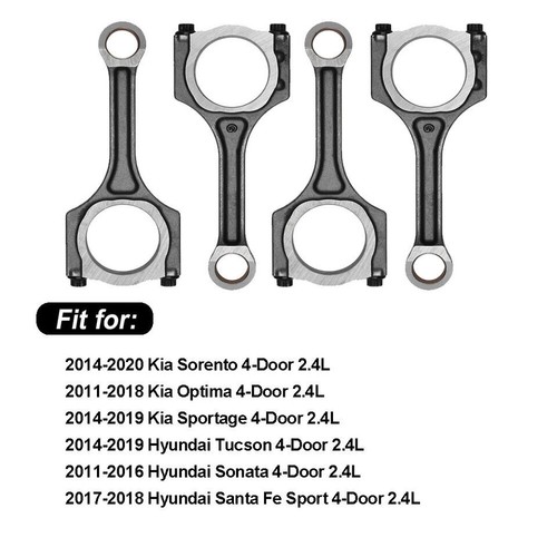 GDI G4KJ 2.4L Engine Rebuild Overhaul Piston Kit Fits 2013-2015 HYUNDAI SANTA FE - Picture 23 of 44
