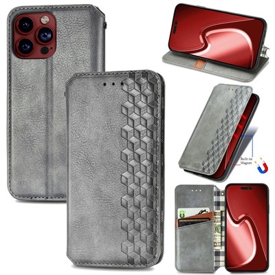 Magnetic Wallet Phone Case For iPhone Huawei Samsung TCL Honor ZTE Sony 1+ Moto
