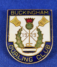 Buckingham Curling Club founded 1919 BUCKINGHAM Quebec Club Pin by R Hemsley