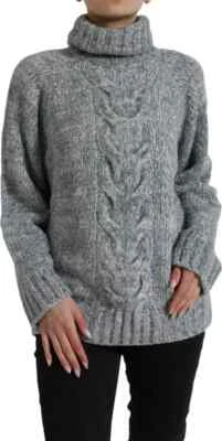 Pull DOLCE & GABBANA gris cachemire col tortue pull IT40/US6/S 3660usd - Photo 1/4