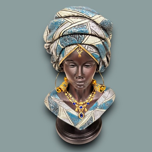 Cor Mulder Frauenbüste Afrika Afrikanerin Figur Wohndeko 26,5cm oder 41cm Frau - 第 9/20 張圖片