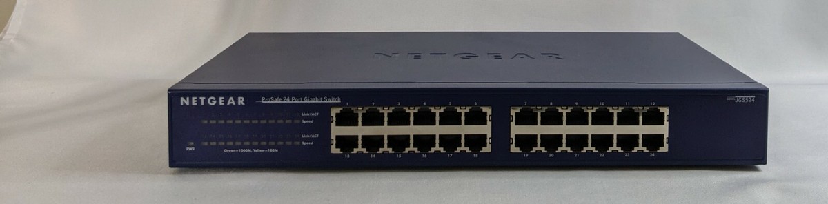 ポート24 Netgear ProSafeJGS524 v2 Gigabit Switch with No Brackets - Tested