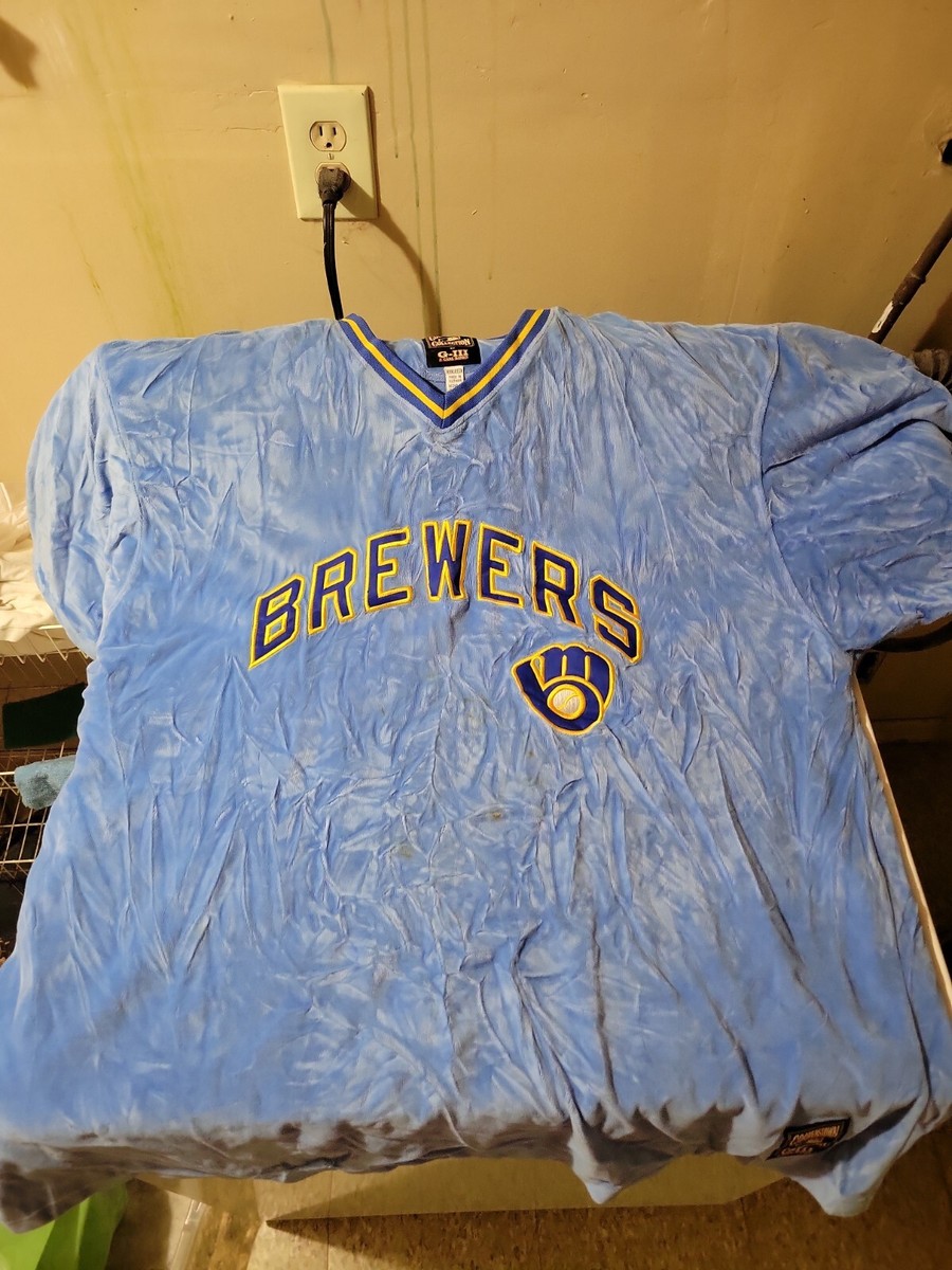 Milwaukee Brewers Cooperstown Collection GIII 1982 WS MLB Jersey