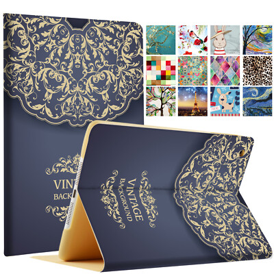 iPad Case Pro 11 1st 2nd 3rd 4th 10.5 9.7 10.9 7.9 Printed Folio Cover Vintage
