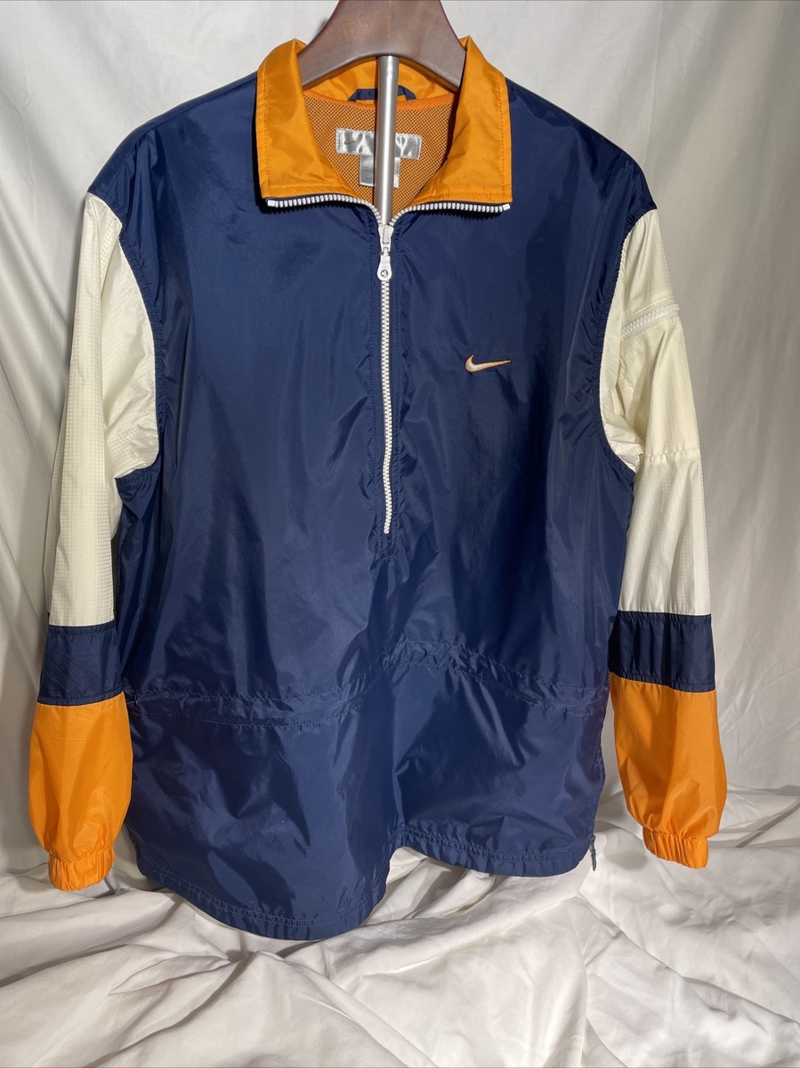 ジャケット・アウター NIKE 00s nylon pullover jacket Bordeaux Vintage Mens Color Block Nike Jacket Wind Breaker Purple Red