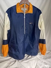 Vintage Y2K 2000s Nike Windbreaker back spellout jacket Blue White Yellow