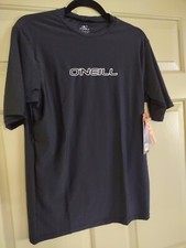 O'Neill Basic Skins SS Surf Shirt - Black - New SMALL UPF 50