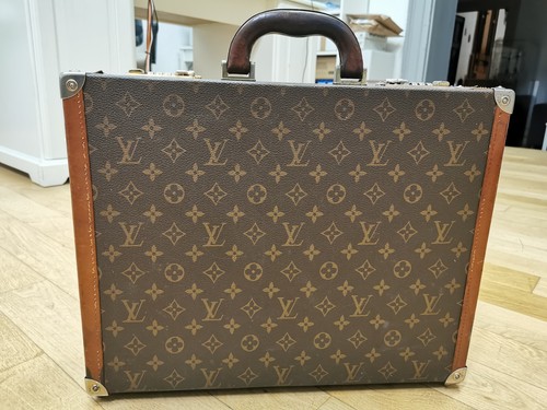 Louis Vuitton President Classeur Valigia LV 24H Monogram Pelle Vintage ORIGINALE - Picture 10 of 24