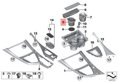 Genuine BMW 1 2 SERIES F20 F21 F22 F23 Storage Tray Cup Holder LHD 51169257208