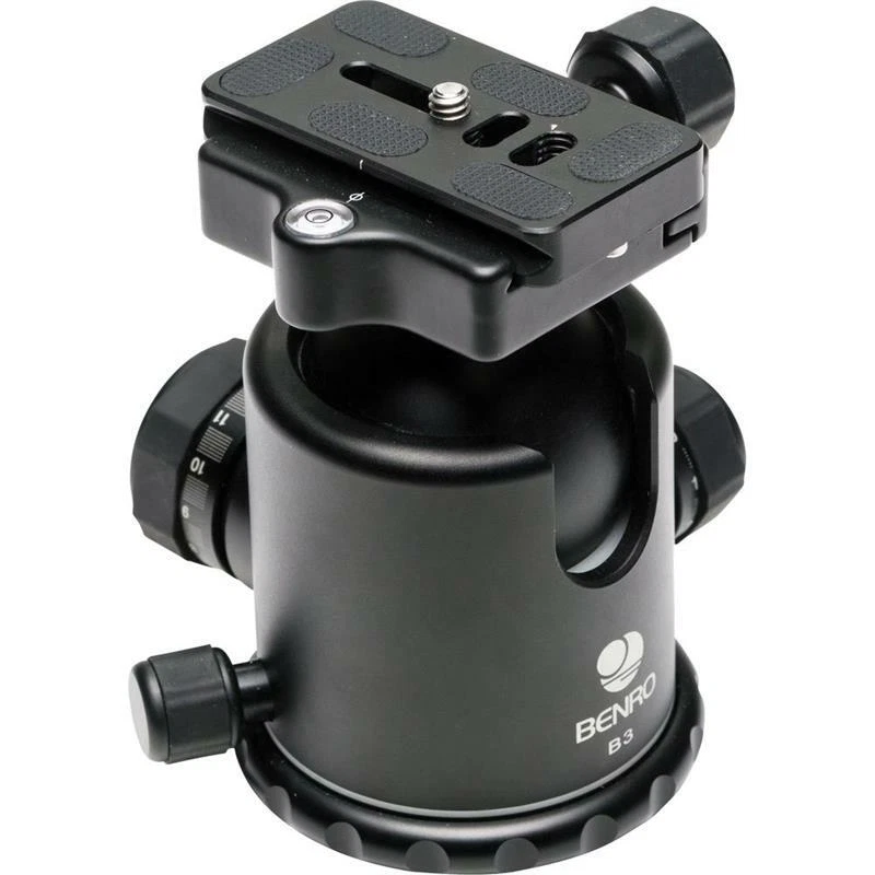 Benro B3 Double Action Ballhead with PU-70 Quick Release Plate for Benro Tripods - Image 3 of 4