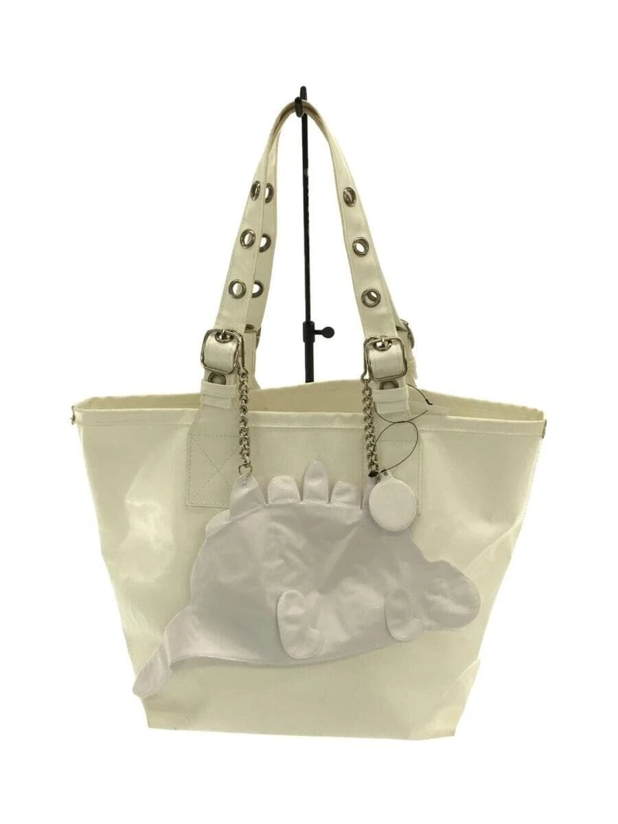 Tricot Comme Des Garcons 21SS Dinosaur Balloon Tote Bag Vinyl Pvc White TG K204