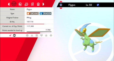 Pokemon Schwert & Schild Shiny Flygon 6IV Max EVs