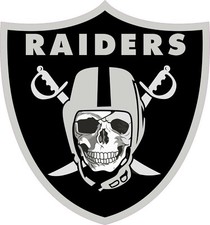 Raider Skull Inspired Full Size Football Helmet Decals