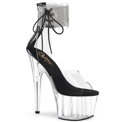  Plateau Sandalette ADORE-791-2RS - Schwarz/Transparent