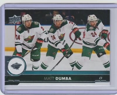 Matt Dumba Triple Exposure Parallel #98 2017-18 Upper Deck Minnesota Wild