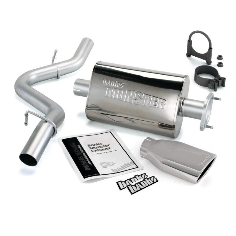 Banks Power For 04-06 Jeep 4.0L Wrangler Unlimited Monster Exhaust Sys - SS - Image 4 of 4