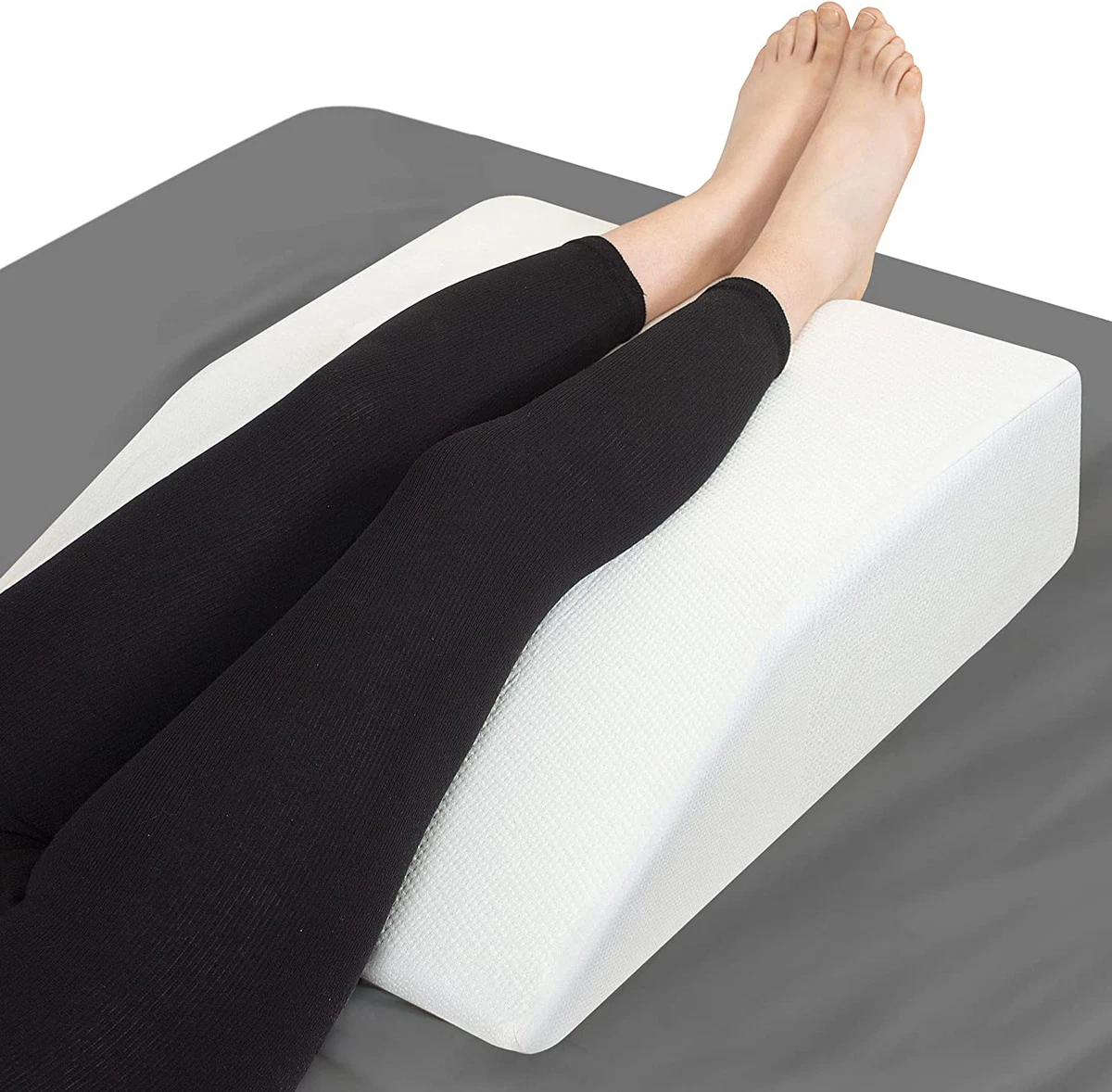 Leg Elevation Pillow with Memory Foam Top Elevated Leg Rest