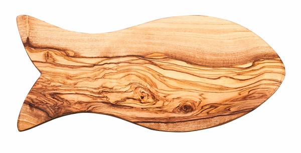 Schale Ca. 22X10Cm Olivenholz Fisch Sushi Holzschale Dekoschale KüChe Unikat-image