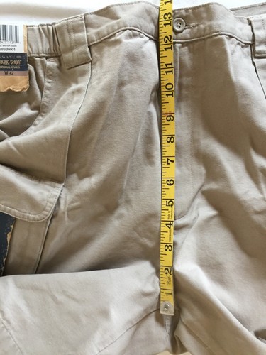 NWT Men Savane 7 pocket Cargo Hiking Shorts 42 X 7 Elastic Khaki Hiker S8SB001 - Picture 13 of 16
