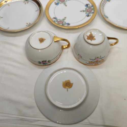 Pickard Hand Painted Porcelain RUSSIAN FLOWERS Plate And Cup .9 PCs - Picture 6 of 19