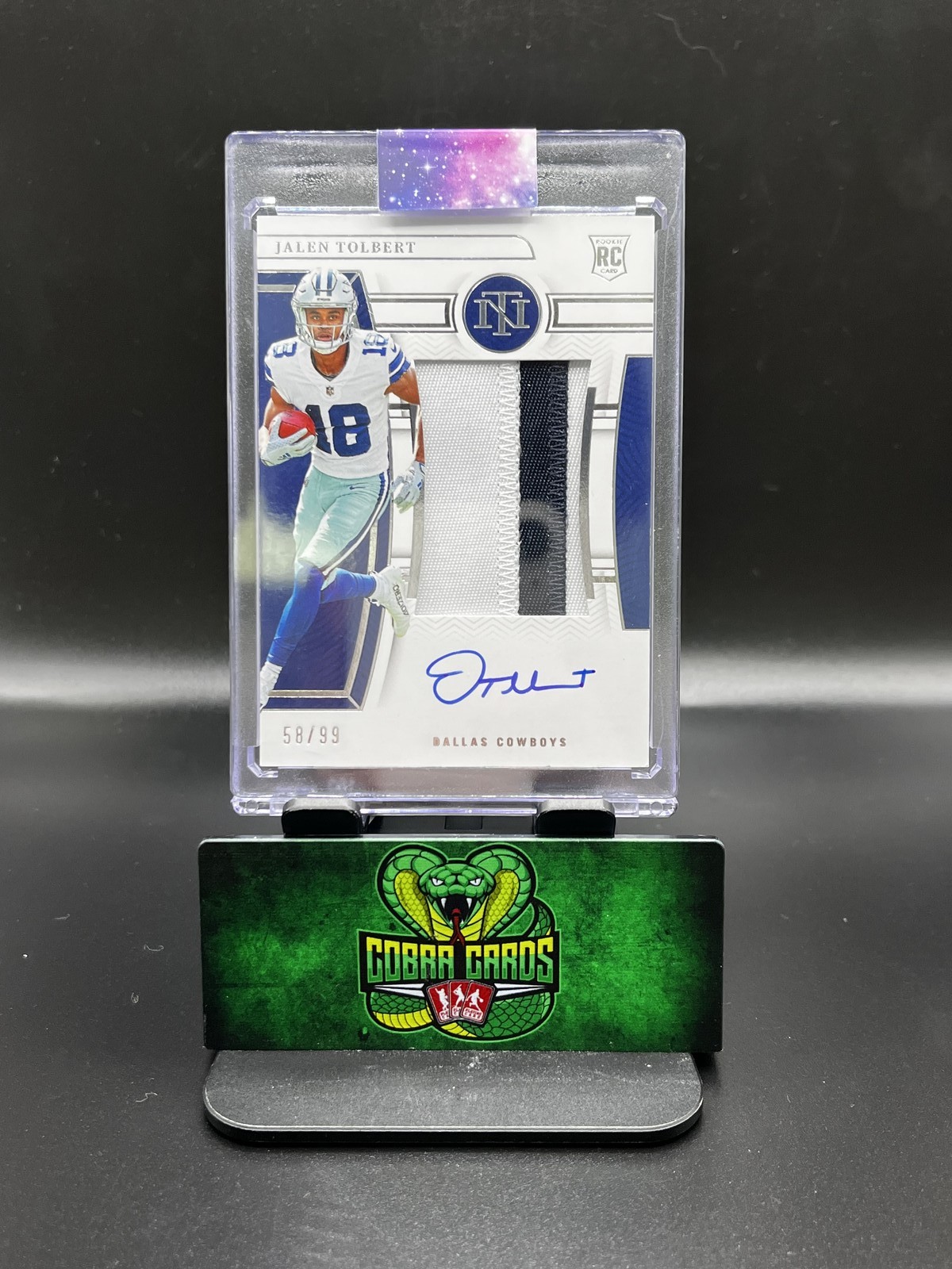 2022 Panini National Treasures Jalen Tolbert #182 RPA 58/99