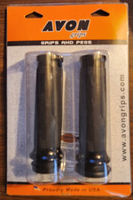 Avon Performance Grips CC-86-ANO Custom Contour, Black Anodized Harley Davidson