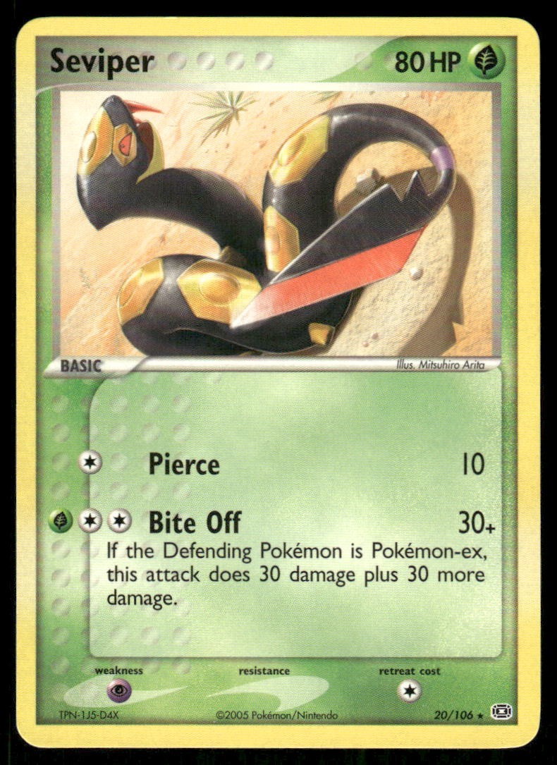 Pokemon Tcg Seviper #20 Pokemon Emerald NM