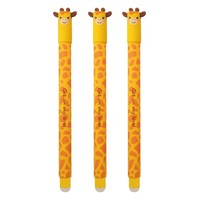 Eberhard Faber Tintenroller Radierbar Giraffe 3 Stifte Gelschreiber Blau 0,7 Mm