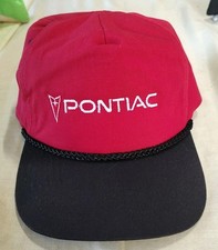 Vintage Pontiac Hat Cap White Snapback Automotive GM Adult San Sun