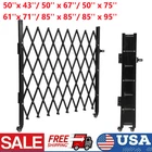 Single Folding Security Gate Aluminum Expandable Fence Scissor Gate 6 Styles