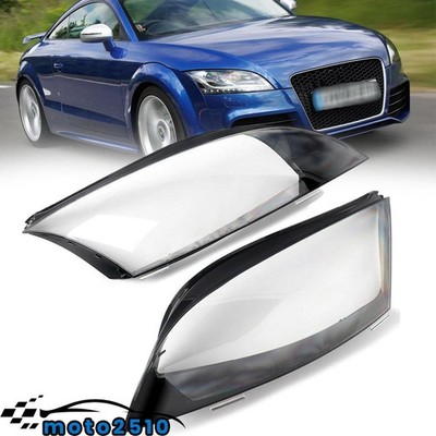 Scheinwerferglas Linse Scheinwerfer Abdeckung Links+Rechts Für Audi TT 2008-14
