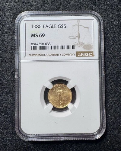 1986 American Gold Eagle 1/10 oz — photo from another recent sale